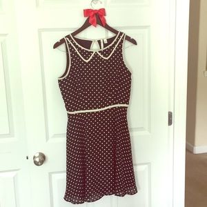 LC Lauren Conrad✨ - Black & White Polka Dot Dress